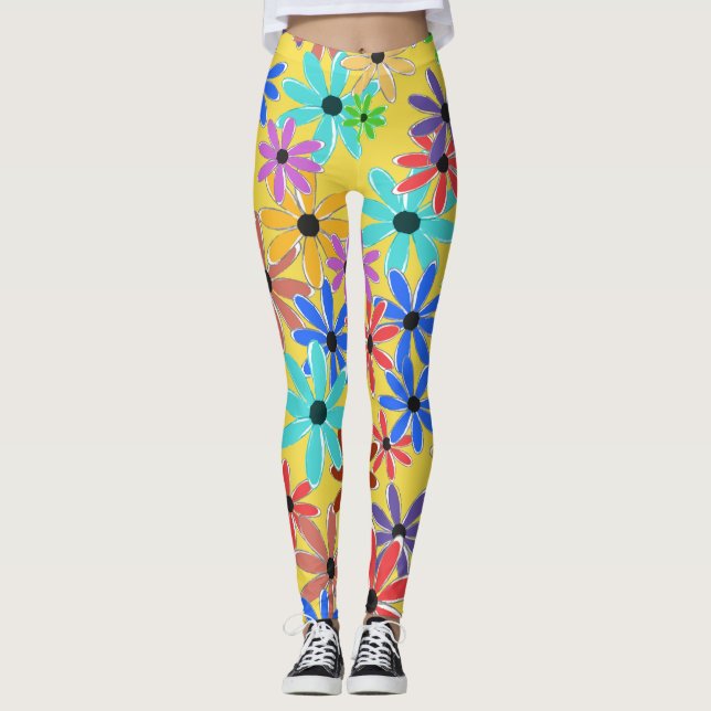 Leggings Fleurs de printemps (Devant)