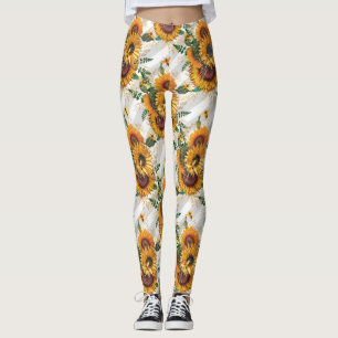Leggings Fleurs de soleil
