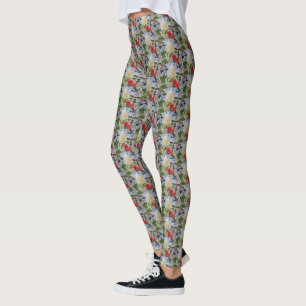 Leggings Fleurs d'hiver & Holly