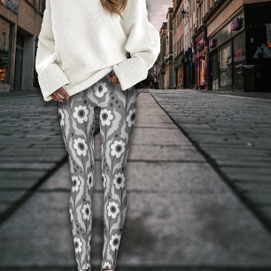 Leggings Fleurs d'oeufs d'hiver de l'automne lunaire Imprim
