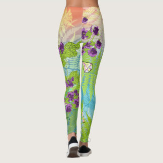 Leggings Fleurs et fougères