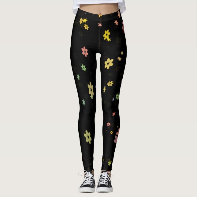 Leggings Fleurs flottantes (Devant)
