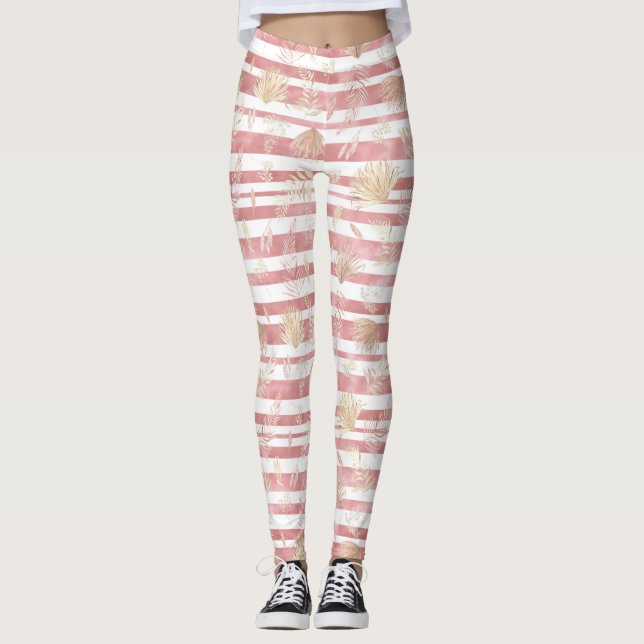 Leggings FLEURS ROSES vintages (Devant)