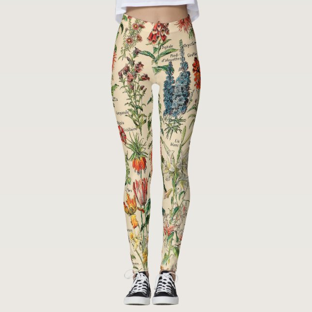 Leggings Fleurs vintages par Adolphe Millot (Devant)