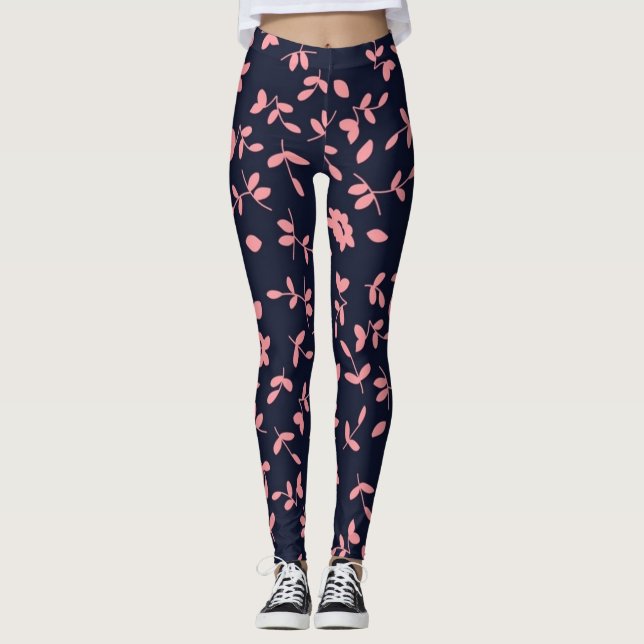Leggings Fleurs | Zazzle_Growshop. (Devant)