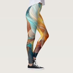 Leggings Floraison radieuse de pétales éthérés dans la lumi