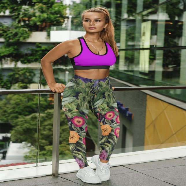 Leggings Floral de prairie rose (Créateur téléchargé)