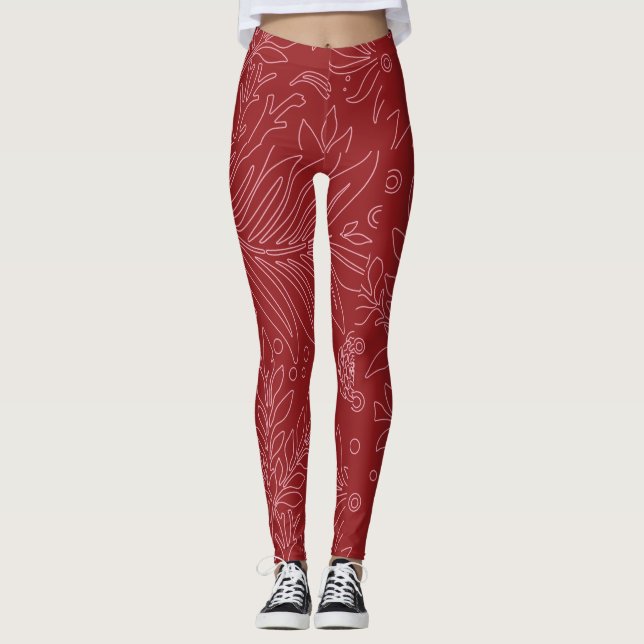 Leggings Floral Design 30 (Devant)