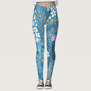 Leggings Floral Ditzy : Design Vintage de printemps.