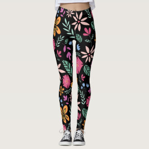 Leggings Floral Et Glamour Sans Mer Motif Naturel