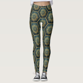 Leggings Floral géométrique