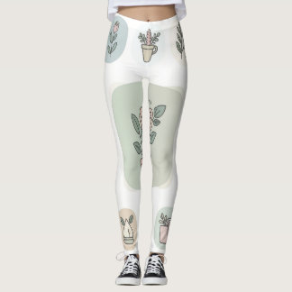 Leggings Floral Leggings, gift for women