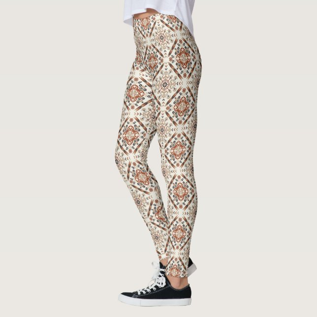 Leggings Floral Oriental Motif ethnique (Gauche)