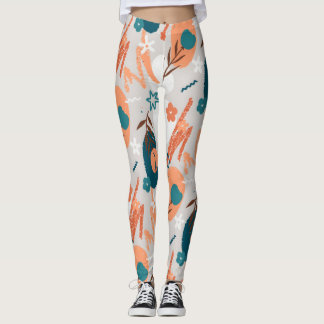 Leggings Floral plat biologique