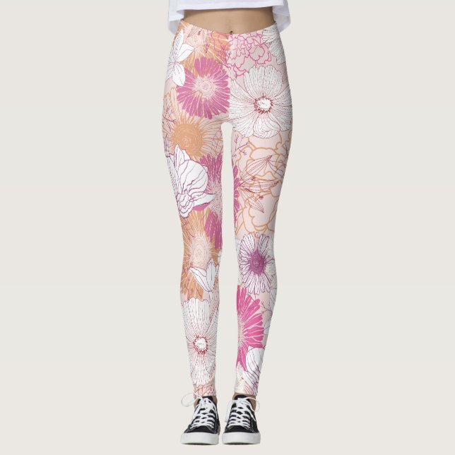 Leggings Floral sans joint (Devant)