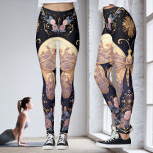 Floral Violet rose papillon jaune Yoga