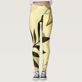Leggings floraux Abstraits - Confortable et unique