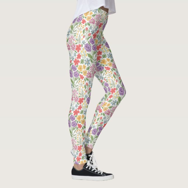Leggings floraux colorés (Droite)