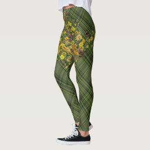 Leggings Flore sur Plaid