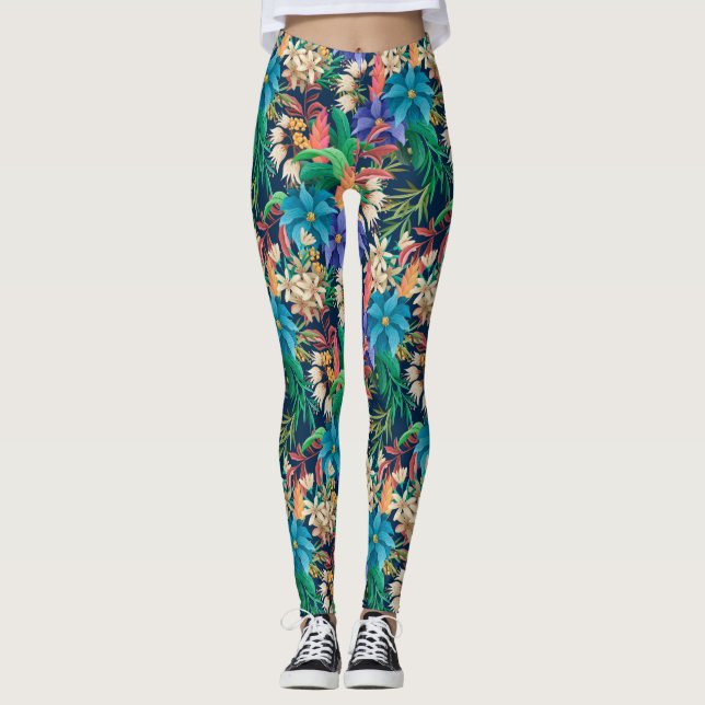 Leggings Flore tropicale (Devant)