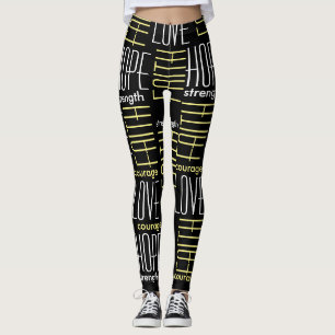 Leggings Foi HopeLoveStrength et guêtres de courage
