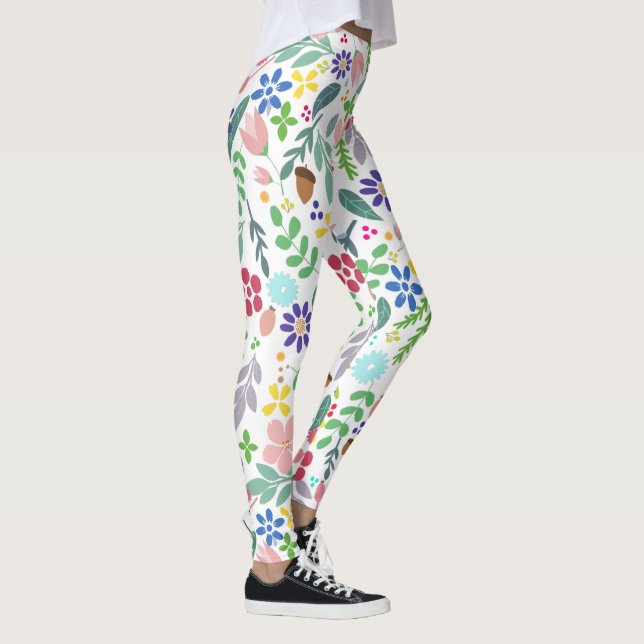 Leggings Foliage Floral moderne (Droite)