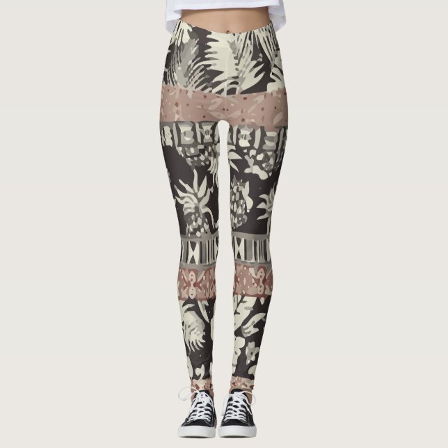 Leggings Foliage hawaïen (Devant)