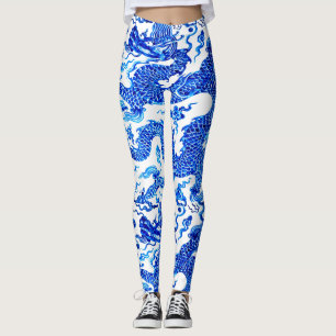 Leggings Fonctionnement bleu chinois de pantalon de yoga de
