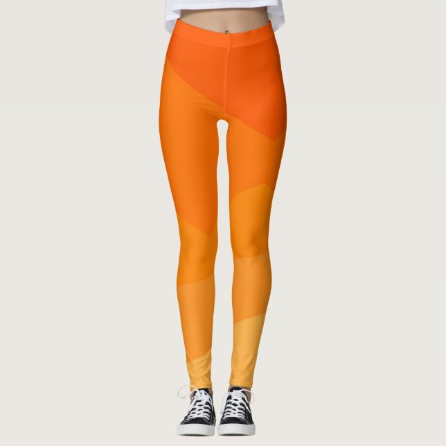 Leggings Fond orange (Devant)