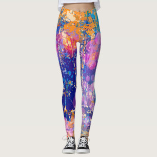 Leggings Forêt Abstraite couleur tropicale