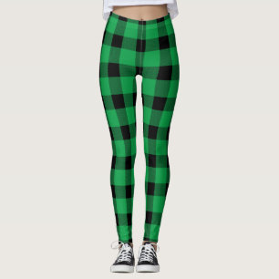 Leggings Forêt Green Buffalo Country Lumberjack Plaid