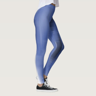 Leggings Formes contrastées de fuite noir et blanc
