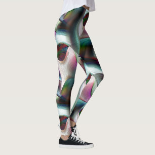 Leggings Formes de damier incurvées dans des couleurs presq