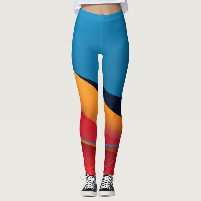 Leggings Formes en couleurs vives (Devant)