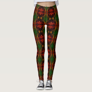 Leggings Formes, "traces rouges et vertes flottent" dans le