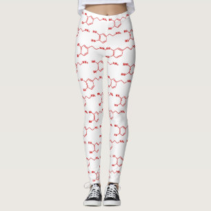 Leggings Formule chimique moléculaire de la dopamine