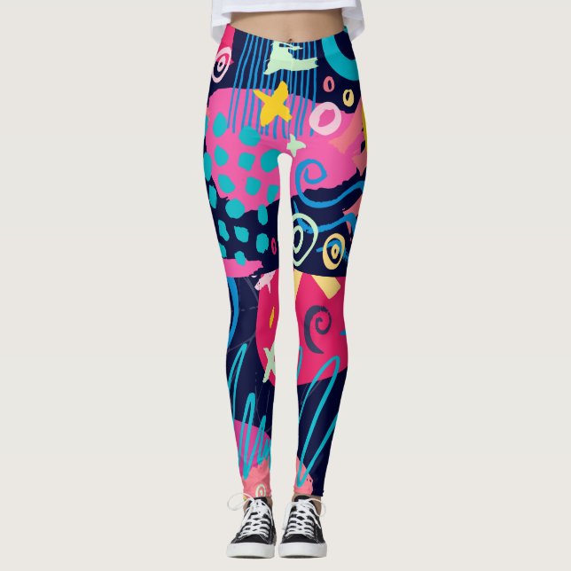 Leggings Fou de couleur (Devant)
