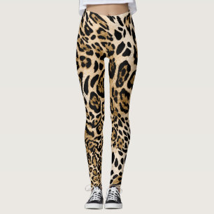 Leggings Fourrure de léopard d'Afrique : Texture d'animal s