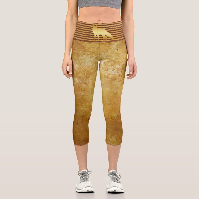 Leggings Fox Gold Capri (Recto)