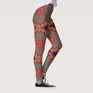 Leggings Fractale de kaléidoscope - tatouage II + vos idées