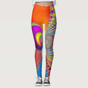 Leggings Fractale spirale colorée