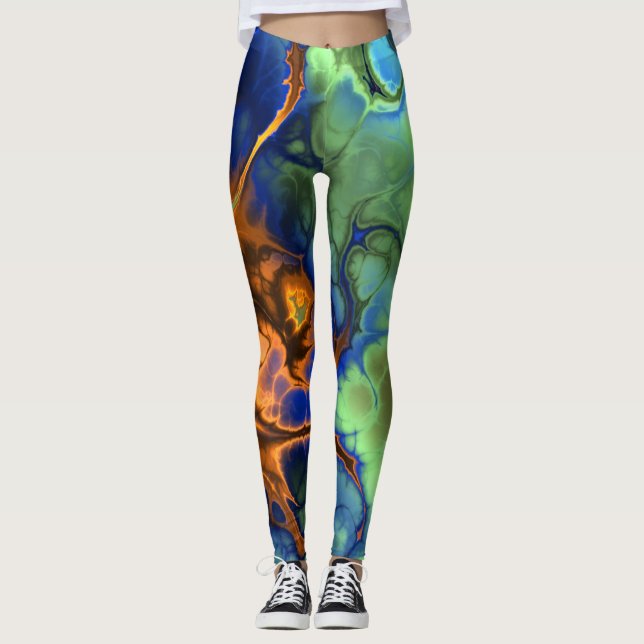 leggings fractaux de l'espace (Devant)