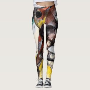 Leggings Franz Marc Caliban célèbre peinture féminine