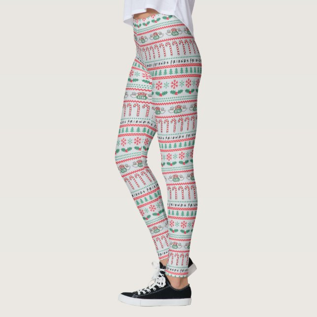 Leggings FRIENDS™| Vilain Motif de Noël (Gauche)