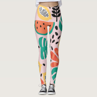Leggings Fruit Design : Design Motif Vintage.