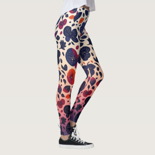 Leggings fruit pourpre