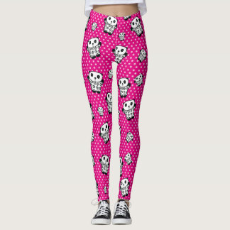 Leggings Fun Moderne Féminin Rose Mignon Kawaii Panda Ours