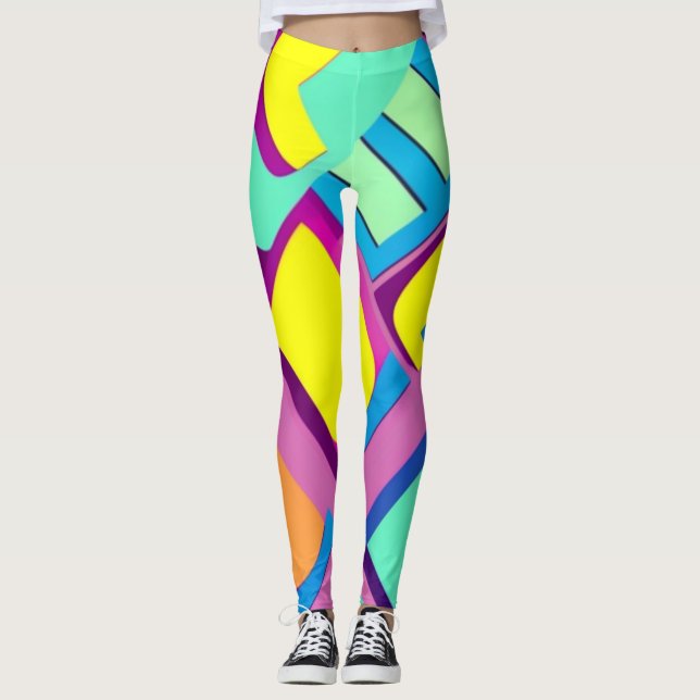 Leggings Funky Pop Art (Devant)