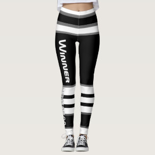 Leggings Funky Rayures Lignes Gagnant Puissance