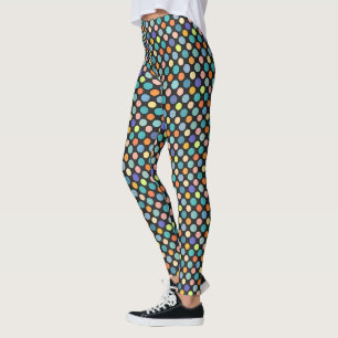 Leggings Funky Trendy mignon Pois Varieged Arc-en-ciel